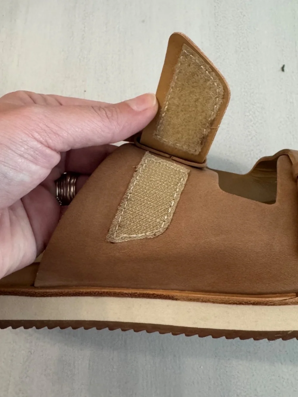 Nisolo Ella Go-To Flatform Slide Women's Almond Leather Sandals Sz 9 NIB - Picture 13 of 14